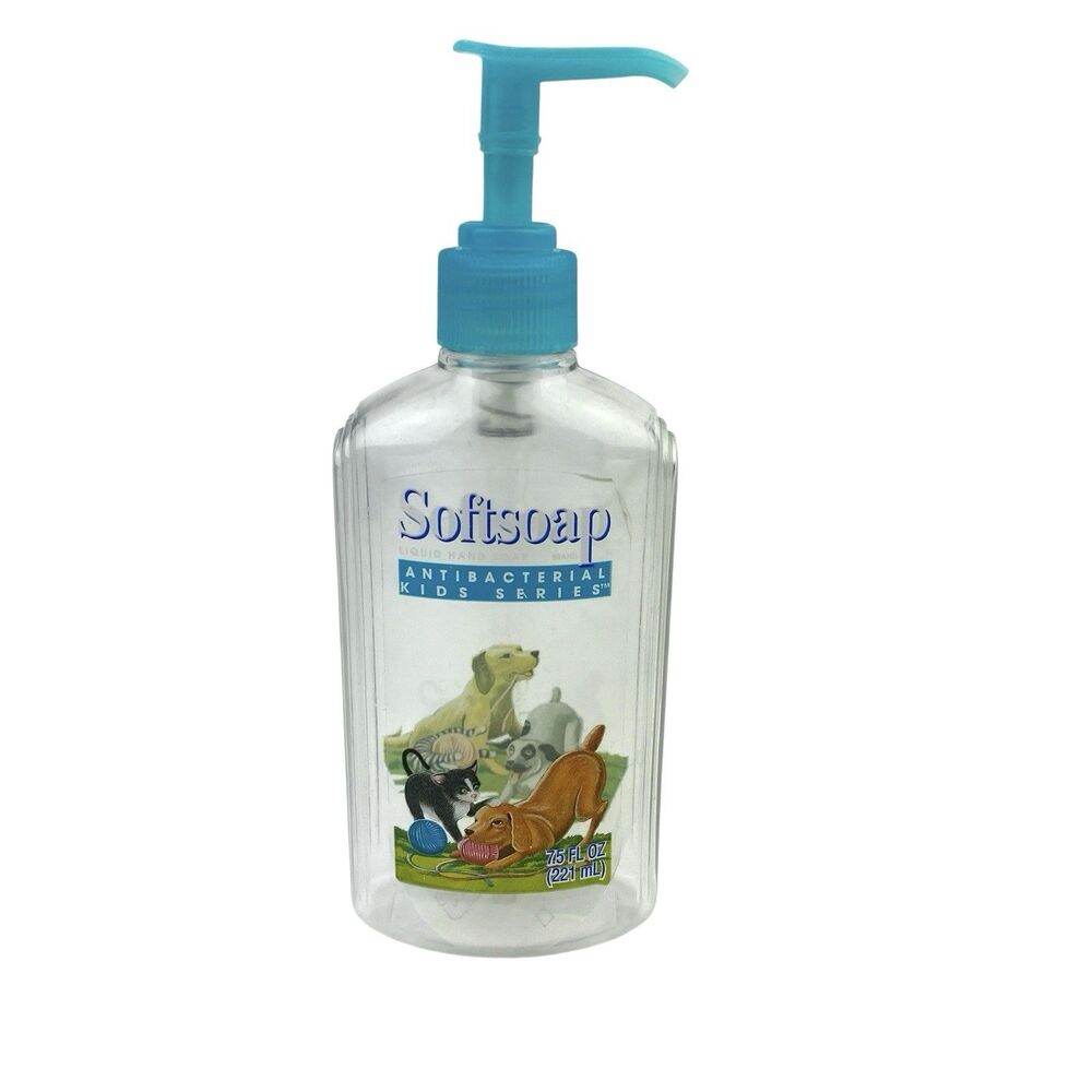 Vintage SoftSoap 3D Dogs Cats Pets Kids Series Soap Dispenser Empty Aquarium 7”